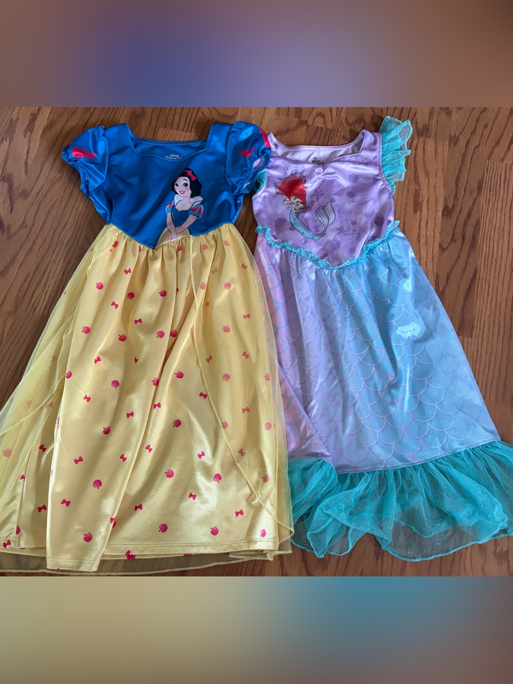 Snow White & Ariel Girls Nightgowns